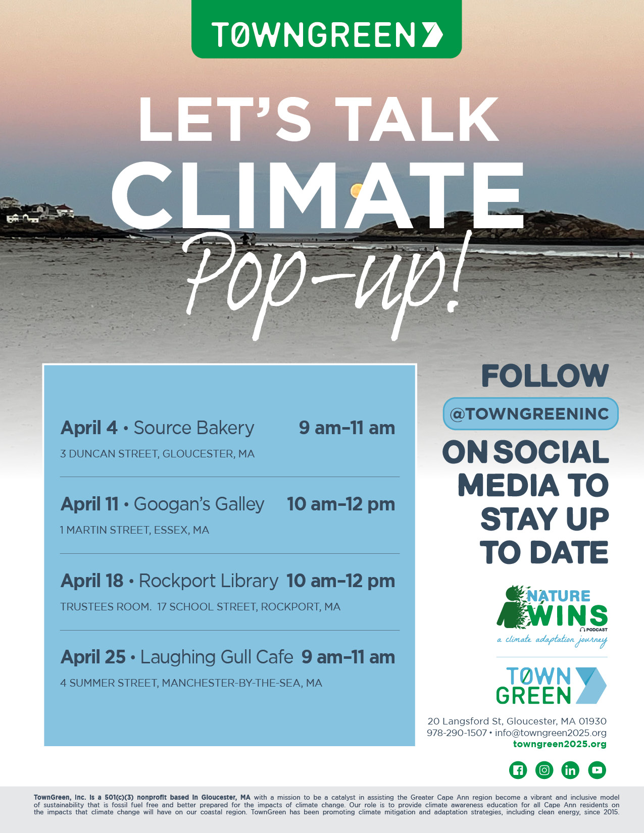 Lets Talk Climate Pop-Up Flyer